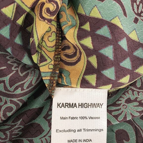 KARMA HIGHWAY boho tropical maxi dress - Picture 6 of 8